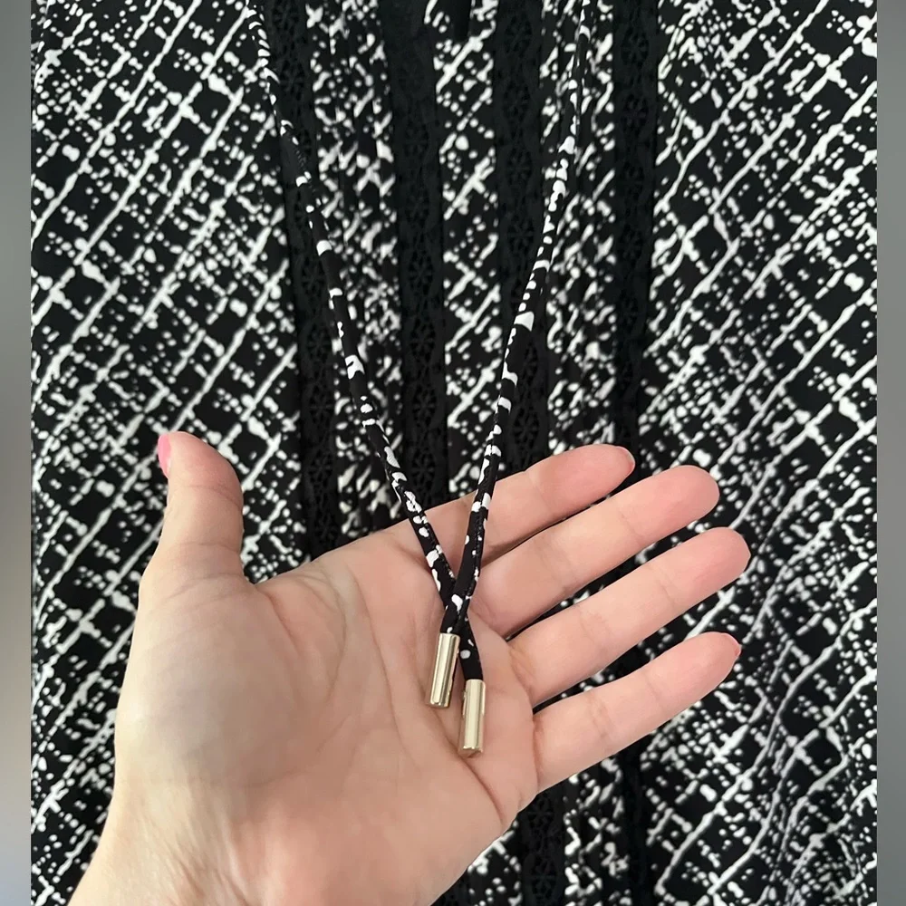 NWT White House Black Market lace inset tunic